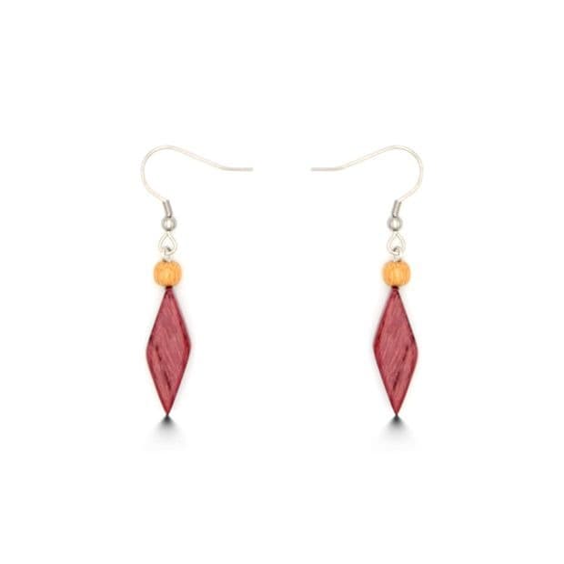 Boucles d'oreilles Nefertari amarante