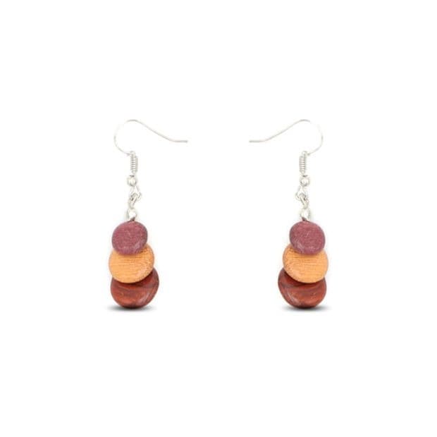 Boucles d'oreilles Sasphee multibois