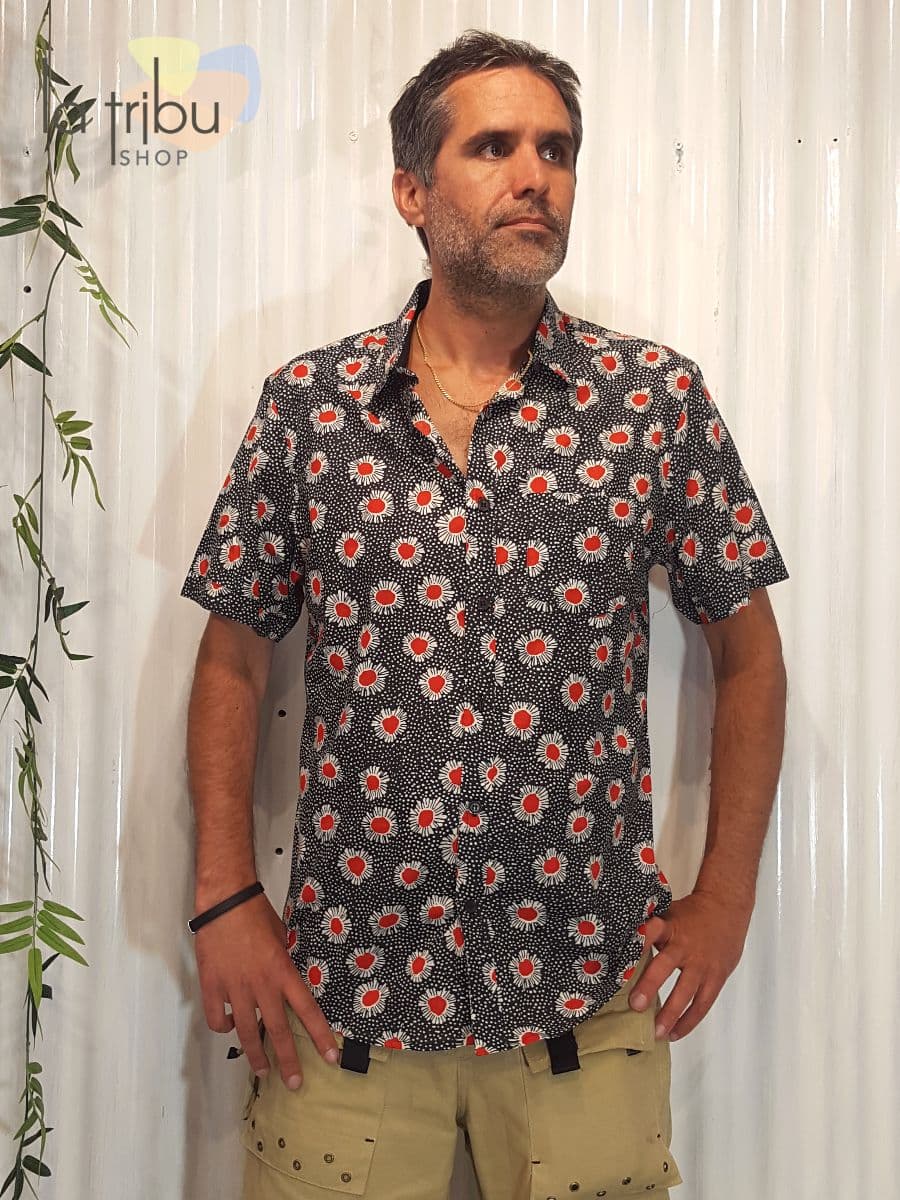 Chemise Kali Yog homme Kishor (Bindi red) - Medium