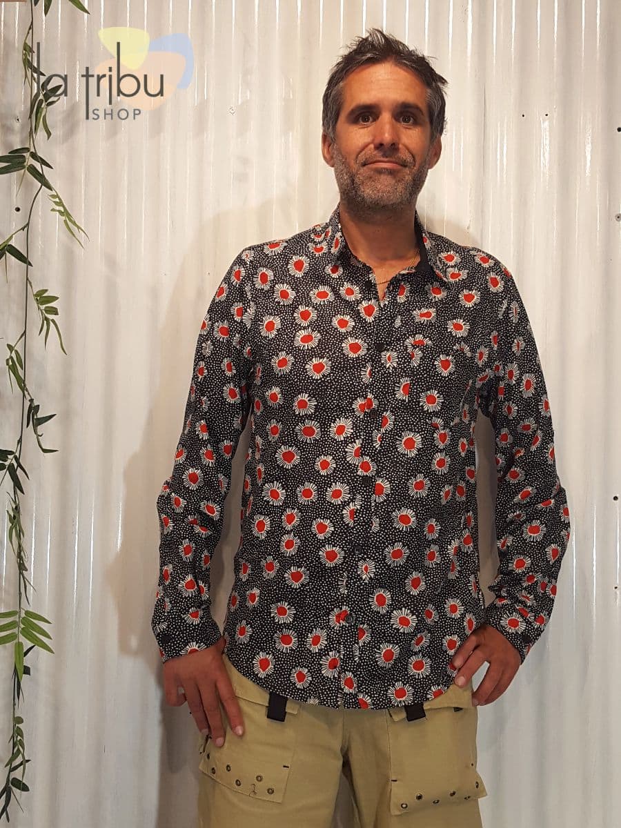 Chemise Kali-Yog homme Mangui (Bindi red) - Large
