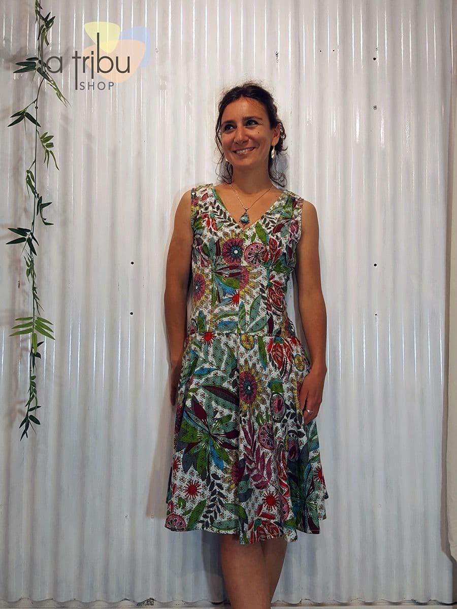 Robe Kali Yog Spring (Sarah green) - Extra-small