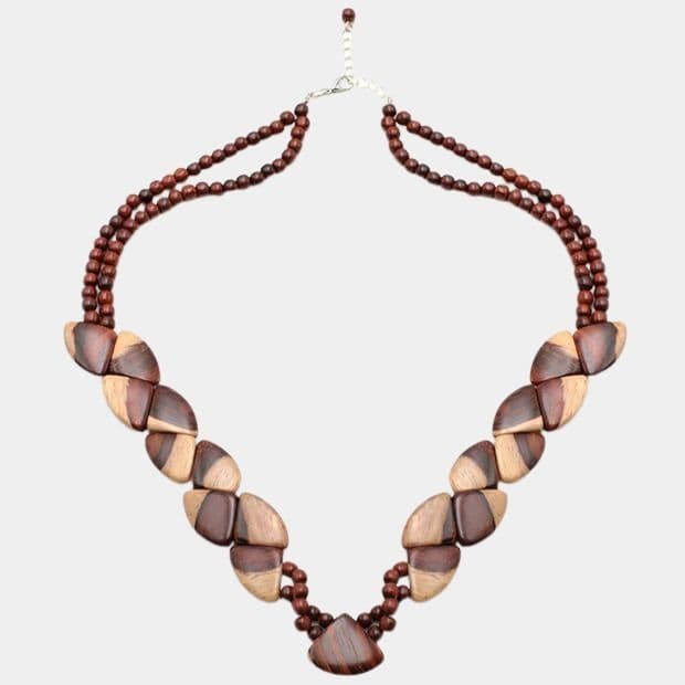 Collier duo de palissandre Amazone