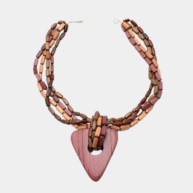 Collier en bois multicolore Lolita