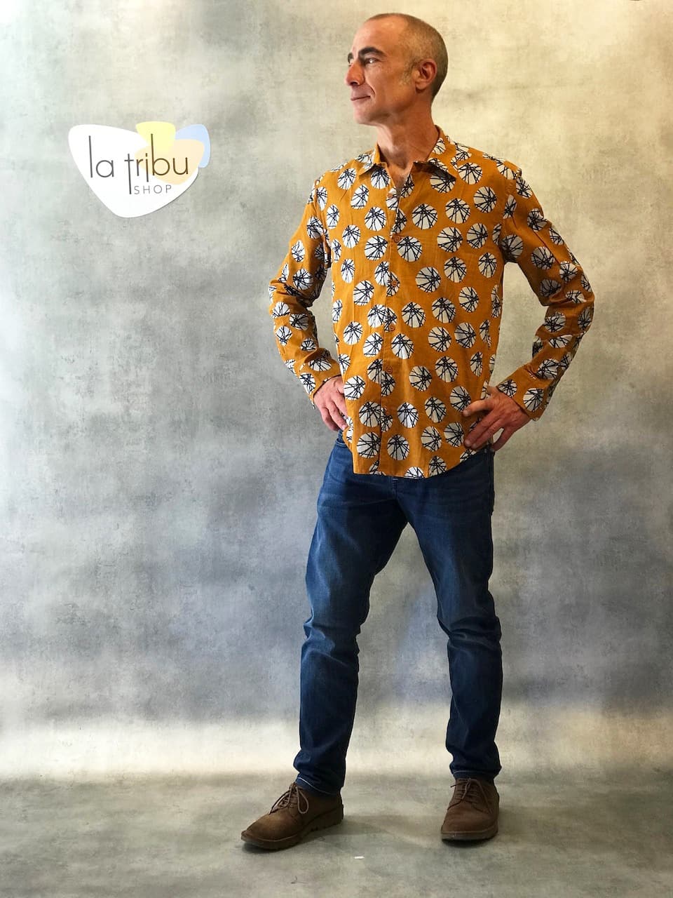 Chemise Kali-Yog homme Peter manches longues (Mikado) - Triple Extra-large