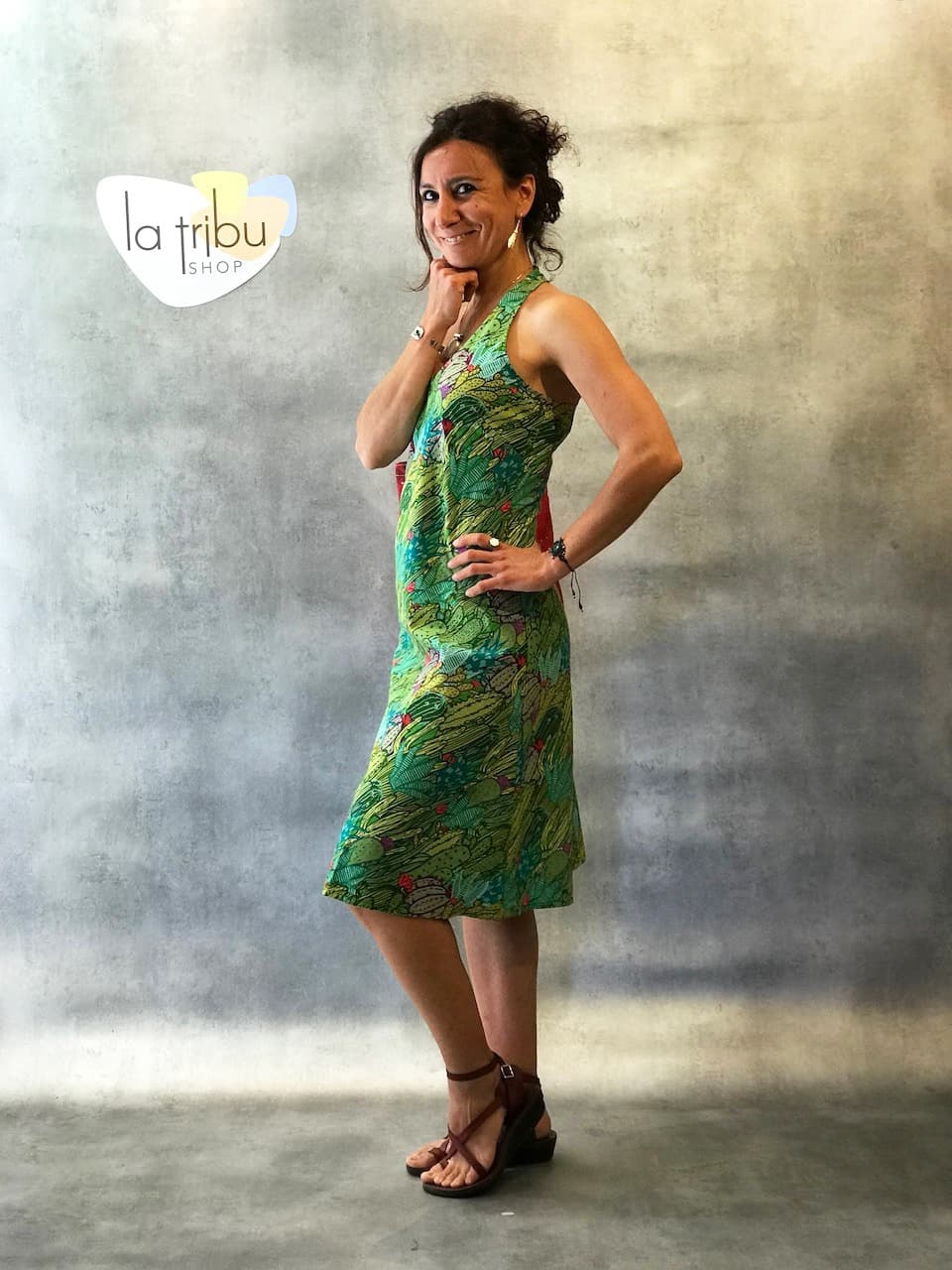 Robe Kali Yog Pénélope (Cactus) - Large