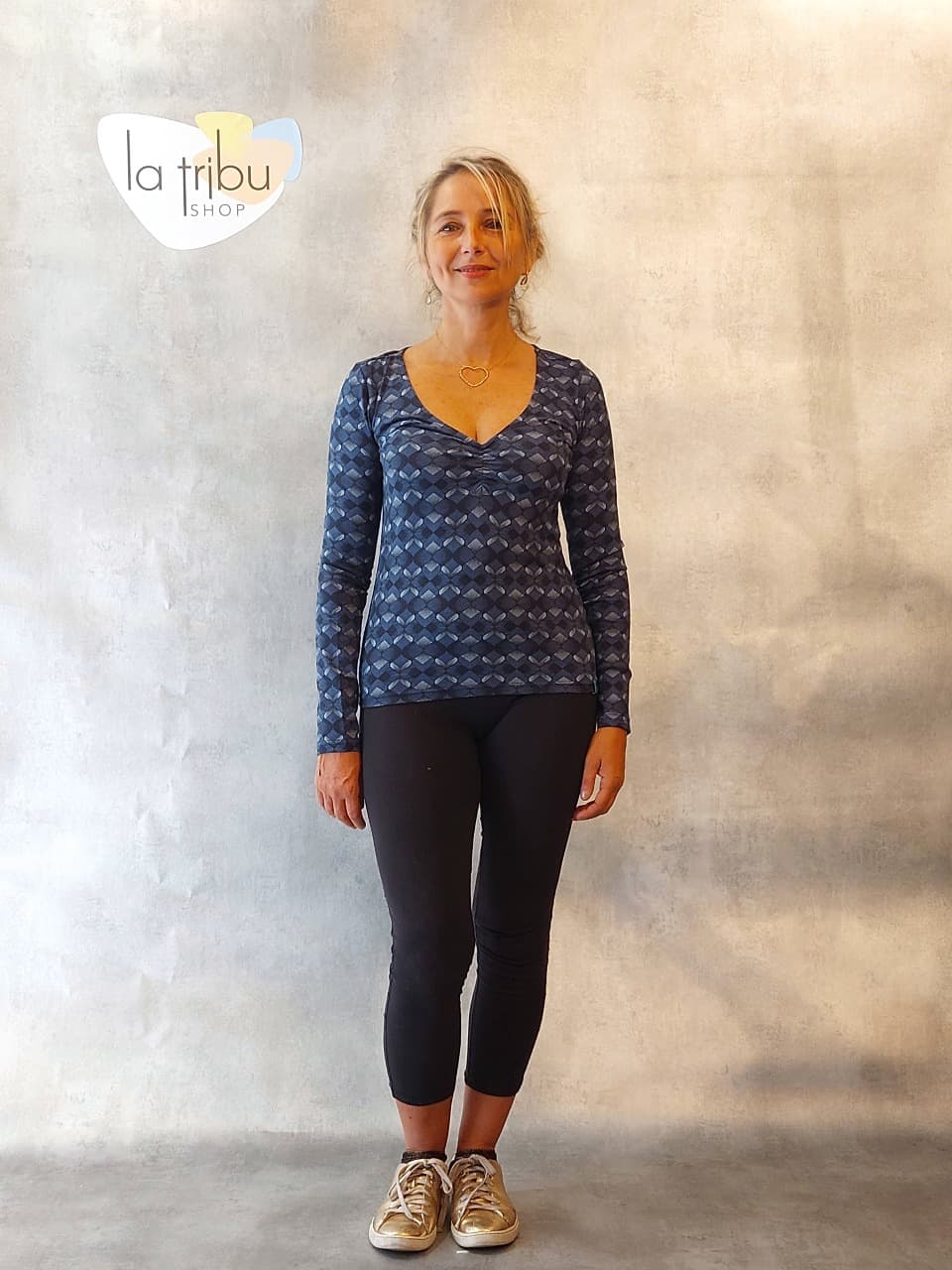 Top Tranquillo Femina Jersey (Quatrefoil) - Extra-small