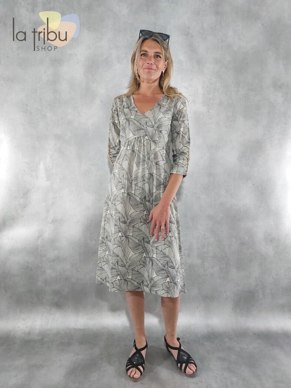 Robe Lalita Ingrid (Feuilles) - Small