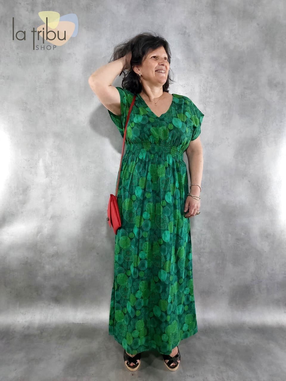 Robe Lalita Judy (Aborigene vert) - Medium