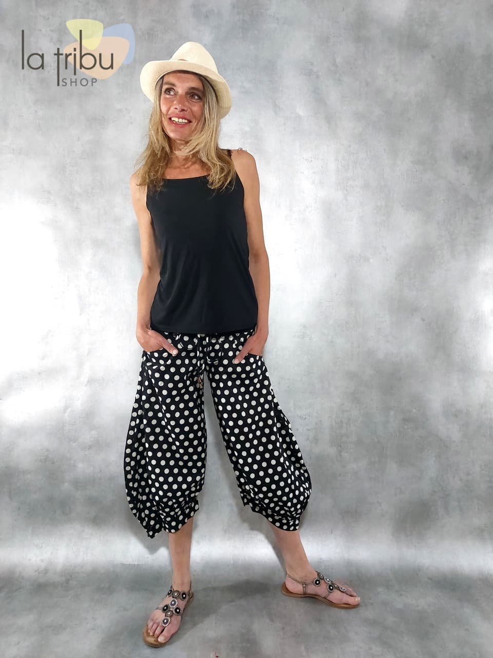 Pantalon Moka Bla-Bla (Dots) - Medium