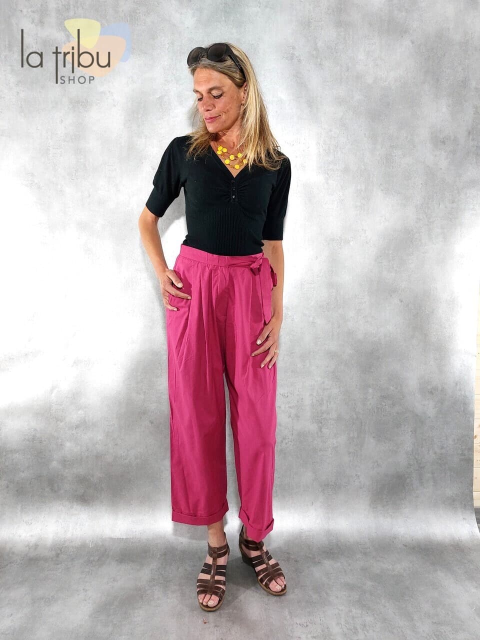 Pantalon Kali-Yog Avia (Fuschia) - Small