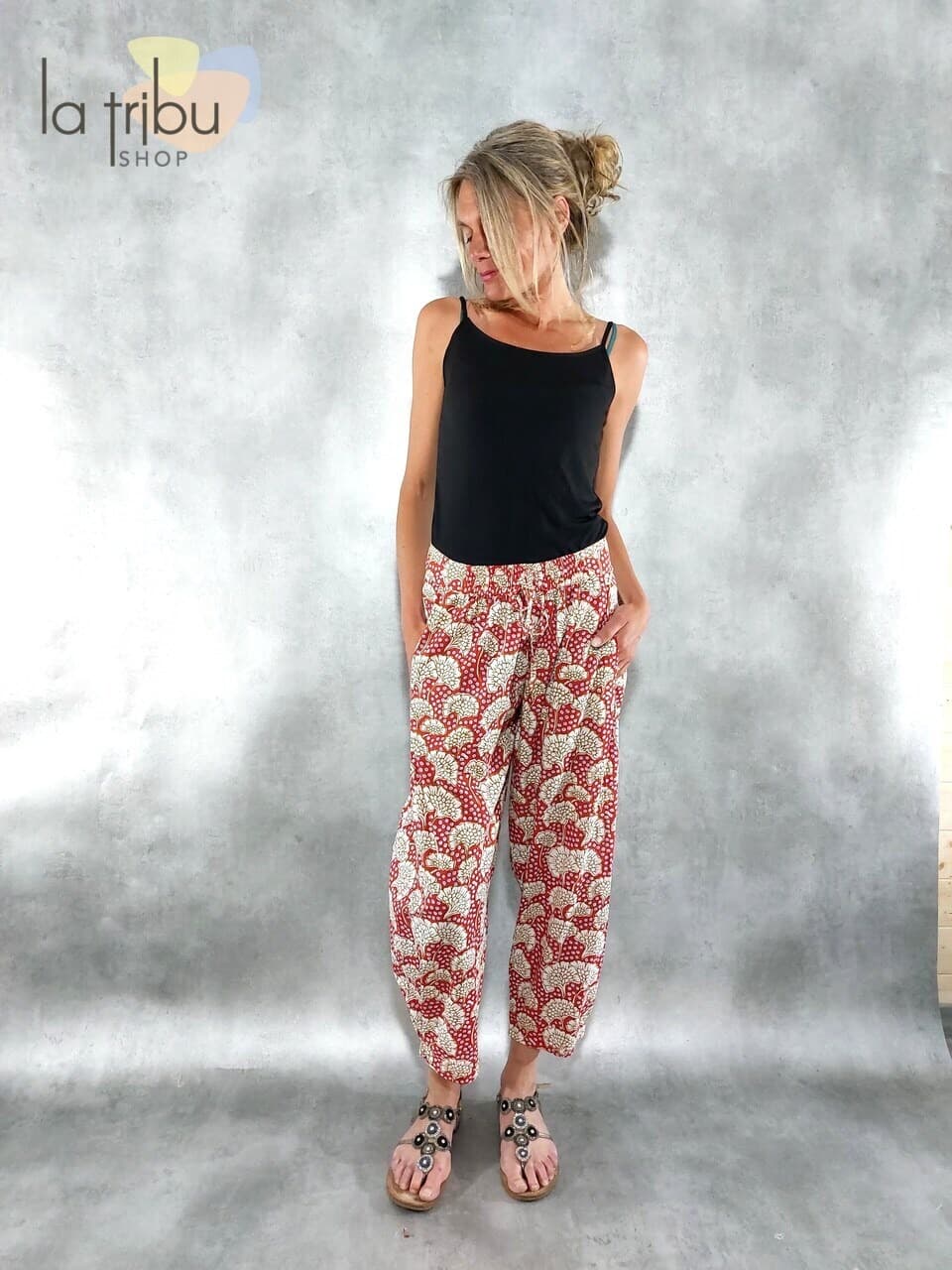 Pantalon Kali-Yog Steph (Gobi red) - Extra-large