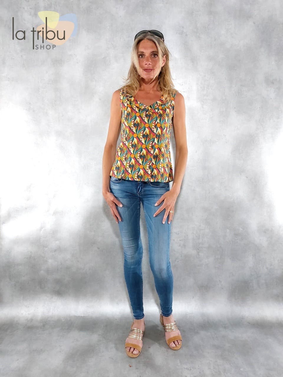 Top Kali-Yog Kasha (Galaxy orange) - Medium