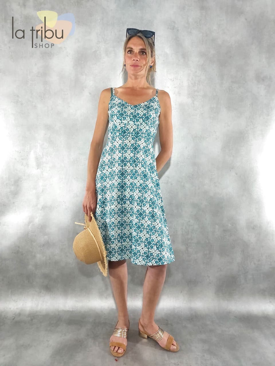 Robe Kali-Yog Bahia (Tile blue) - Large