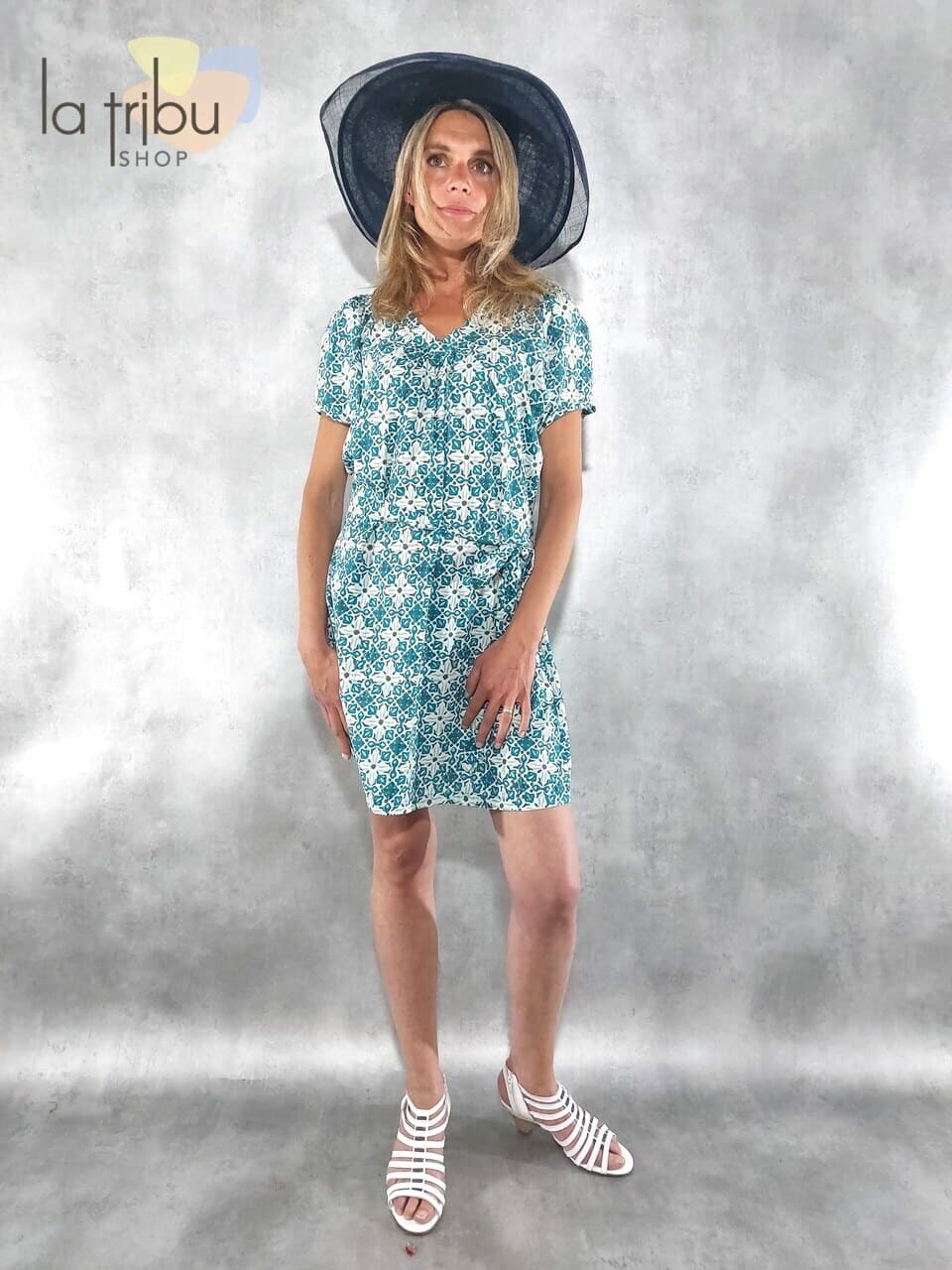 Robe Kali-Yog Bhaisap (Tile blue) - Double Extra-large