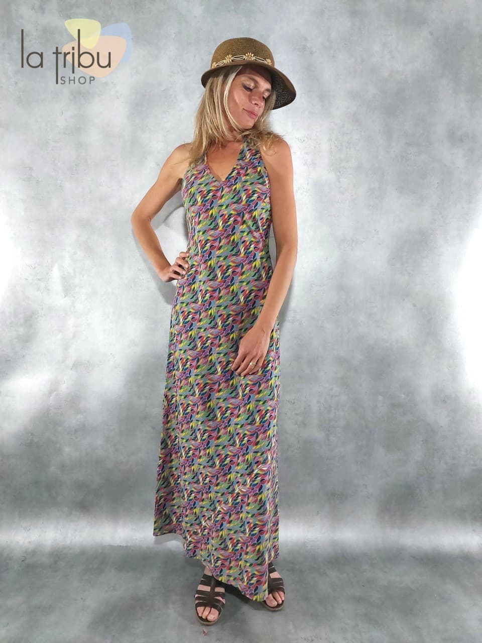 Robe Kali-Yog Penelope longue (Petal) - Medium