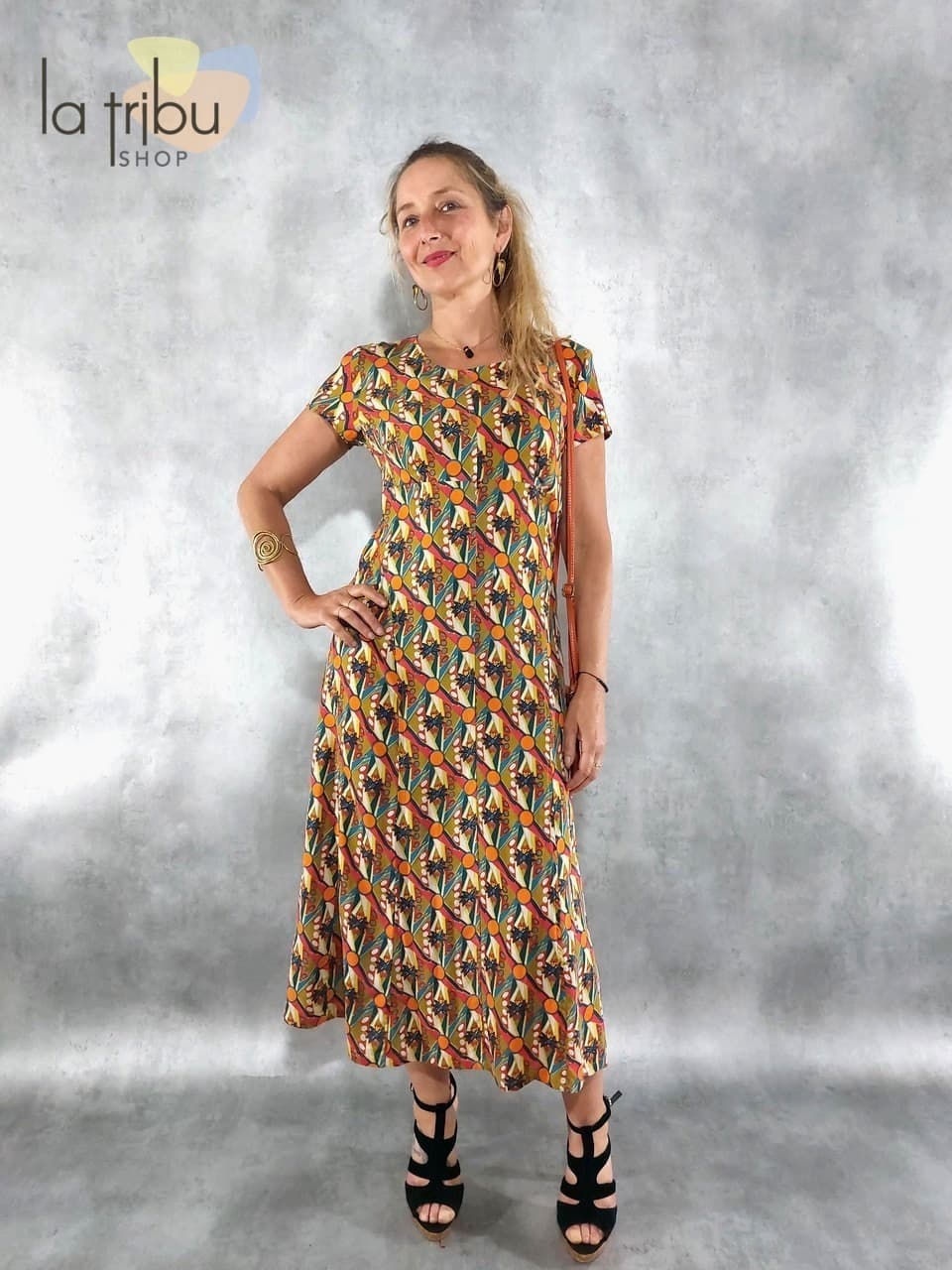 Robe Kali-Yog Shuti (Galaxy orange) - Double Extra-large