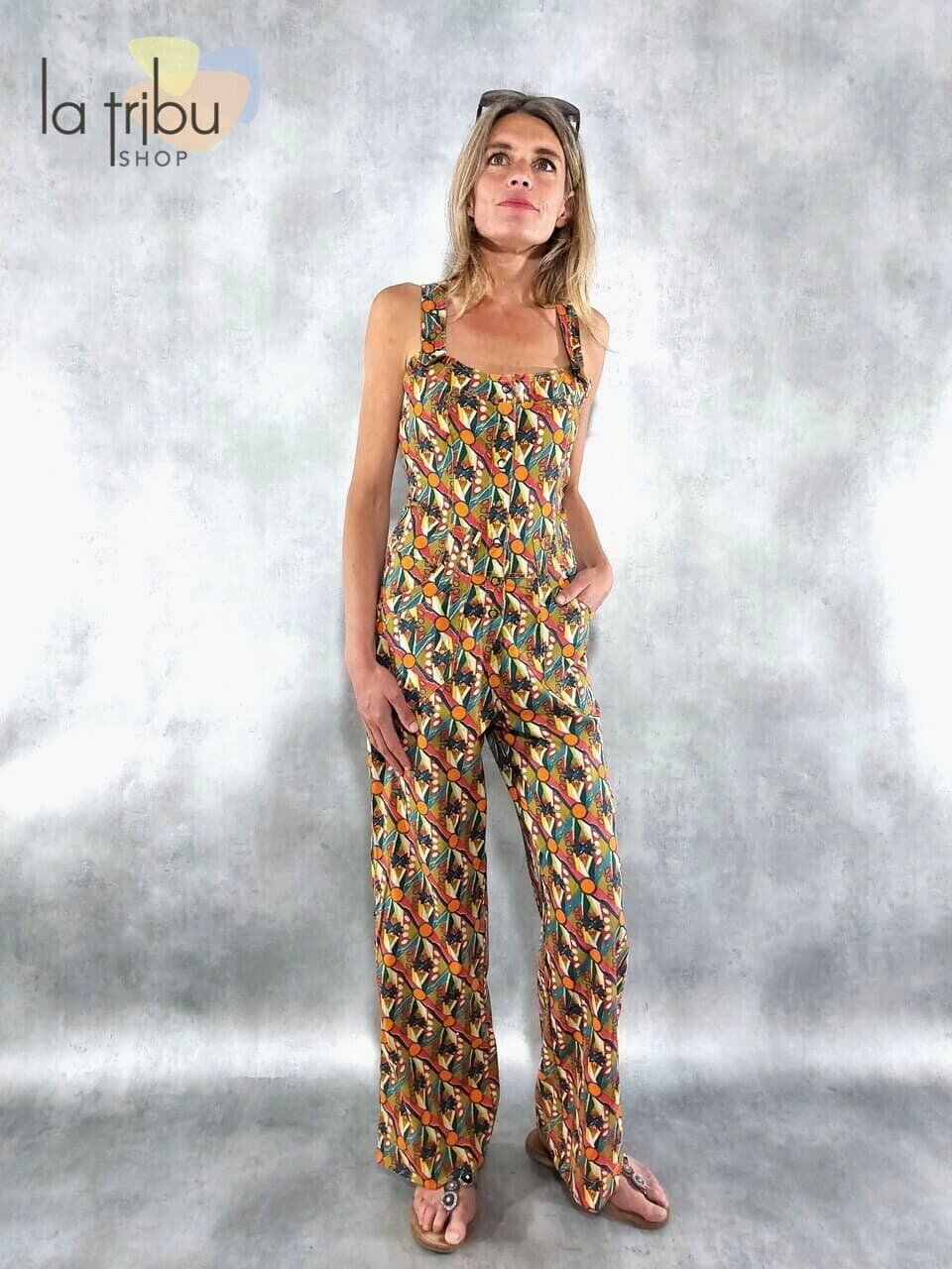 Salopette Kali-Yog Addict (Galaxy orange) - Extra-large