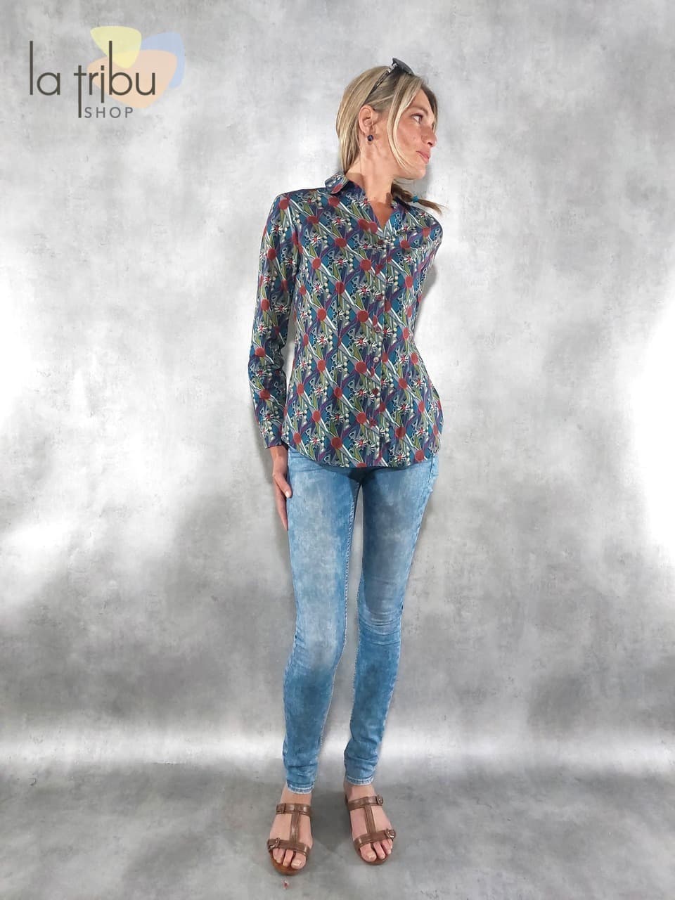 Top Kali-Yog New woman (Galaxy blue) - Large
