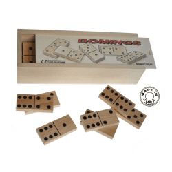Dominos boite en Tilleul