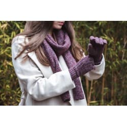 Echarpe Bordeaux (Issue De Chaussettes Recyclées!)