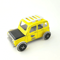 Voiture Solaire en Carton (pompiers, police, la poste, taxi...) - Litogami La Poste