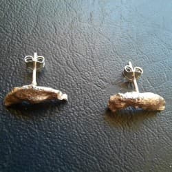 Boucles d'oreilles "Zoka" Argent martelé