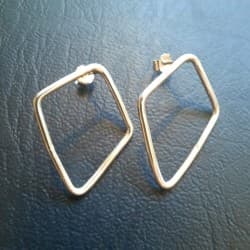 Boucles d'oreilles "Losanj" Argent
