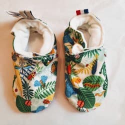 Chaussons "Feuilles et Insectes" 19-20 (9 à 12 mois)