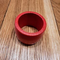 Rond de Serviette en Bois (5 coloris disponibles) Rouge