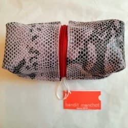 Trousse à maquillage taille S - Upcyclée (5 Coloris Disponibles) - Bandit Manchot Violet