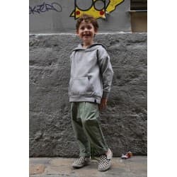 Pantalon vert kaki Bagatelle - Ouvrage Paris 4-5 ans