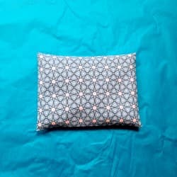 Petite Bouillotte aux graines de lin - Bleu étoilé