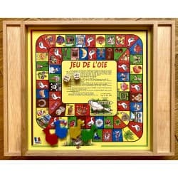 Grand Jeu de l'Oie et Petits Chevaux en Bois
