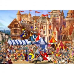 Puzzle Michèle Wilson 100 pièces "Le tournoi" - Découpé à la Main