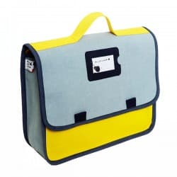 Cartable en bouteilles recyclées "Citron"