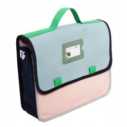 Cartable en bouteilles recyclées "Menthe à l'eau"