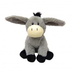 Peluche-bouillotte aux grains de blé et lavande - Âne