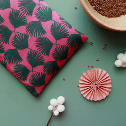 Petite Bouillotte aux graines de lin - Rose