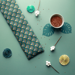 Bouillotte cervicale aux graines de lin - Paon verte