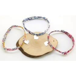 Bracelet liberty - Coeur en argent - Au royaume des filles