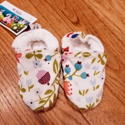 Chaussons "Fleurs d'automne" 19-20 (9 à 12 mois)