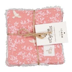 Fagot de 3 lingettes lavables - La Cigogne de Lily Colombine