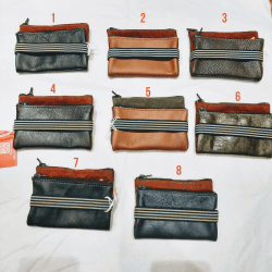 Double Porte-Monnaie Upcyclé (8 Coloris Disponibles) - Bandit Manchot Coloris 2