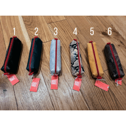 Trousse à Stylos en Cuir Upcyclé (5 Coloris Disponibles) - Bandit Manchot Coloris 4