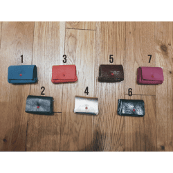 Porte-Monnaie "des Familles" - Upcyclé (7 Coloris Disponibles) - Bandit Manchot Coloris 2