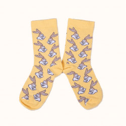 Chaussettes RATP "Serge le lapin" - Jaune - Label Chaussette 36/41