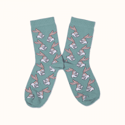 Chaussettes RATP "Serge le lapin" - Vert - Label Chaussette 42/46