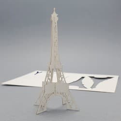 Carte postale Tour Eiffel 3D