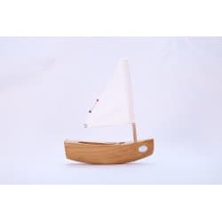 Bateau "Bachi" 17cm - Tirot (6 couleurs disponibles) Bois naturel
