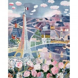 Puzzle Michèle Wilson 24 pièces "Paris au printemps" - Découpé à la Main